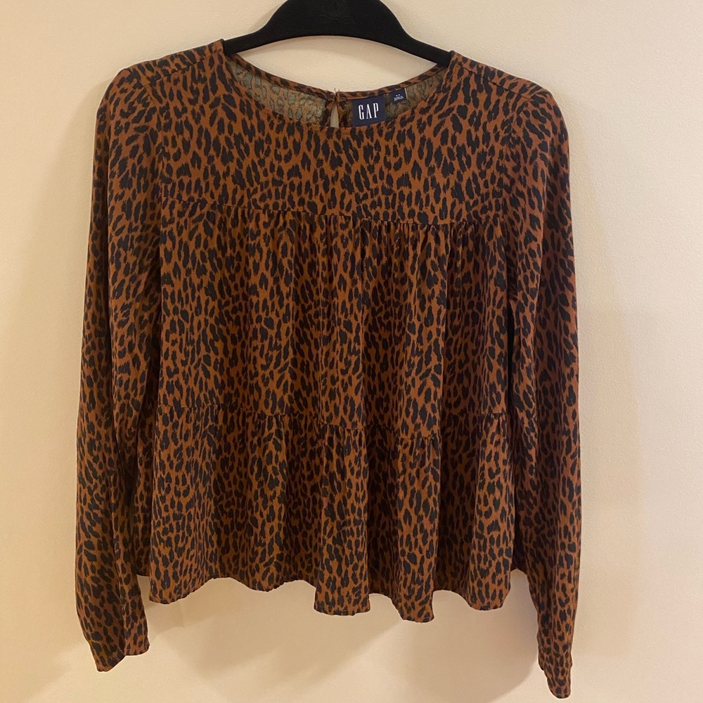 GAP Leopard Print Blouse